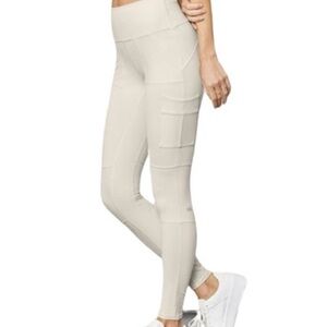 Alo Yoga High Waisted Bone Cargo Pocket Leggings Size XS